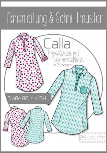 Papierschnittmuster -  Calla Hemdbluse - Kinder - Kibadoo